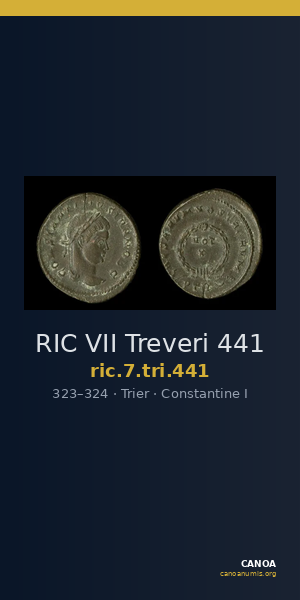 RIC VII Treveri 441 — CANOA