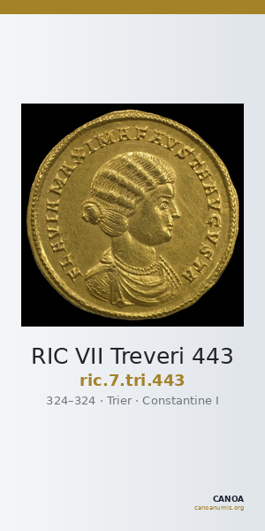 RIC VII Treveri 443 — CANOA