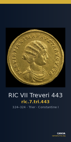 RIC VII Treveri 443 — CANOA