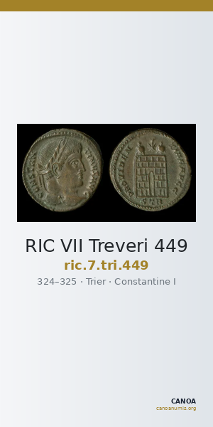 RIC VII Treveri 449 — CANOA