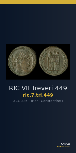 RIC VII Treveri 449 — CANOA