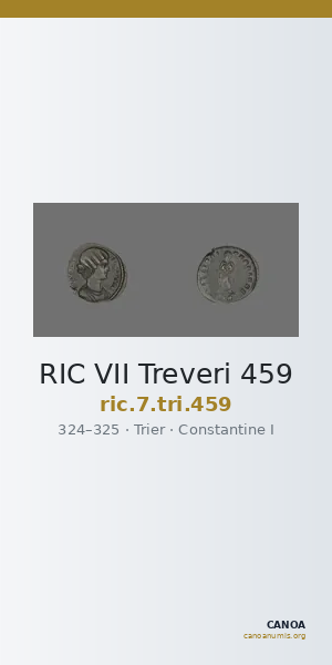 RIC VII Treveri 459 — CANOA