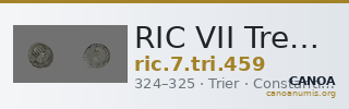 RIC VII Treveri 459 — CANOA