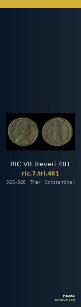 RIC VII Treveri 481 — CANOA