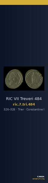 RIC VII Treveri 484 — CANOA