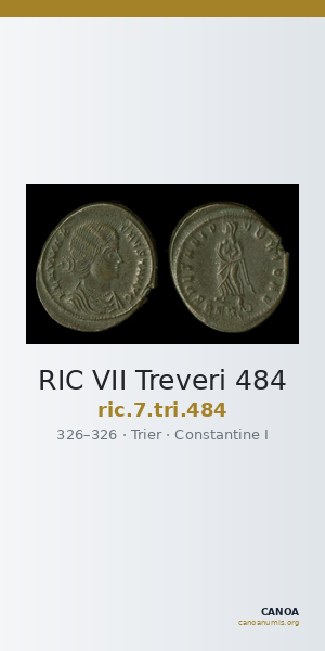 RIC VII Treveri 484 — CANOA