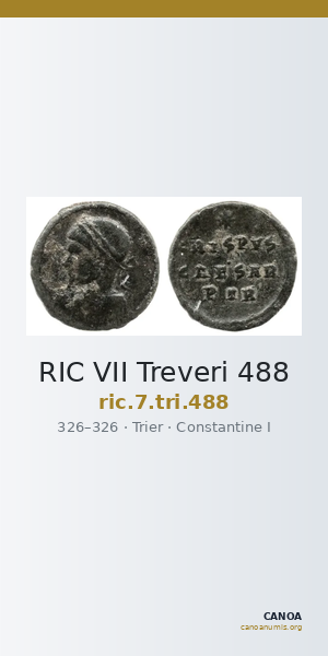 RIC VII Treveri 488 — CANOA