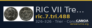 RIC VII Treveri 488 — CANOA