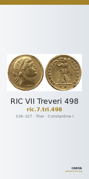 RIC VII Treveri 498 — CANOA