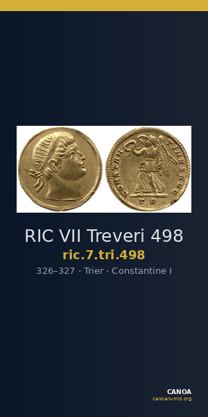 RIC VII Treveri 498 — CANOA