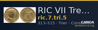 RIC VII Treveri 5 — CANOA