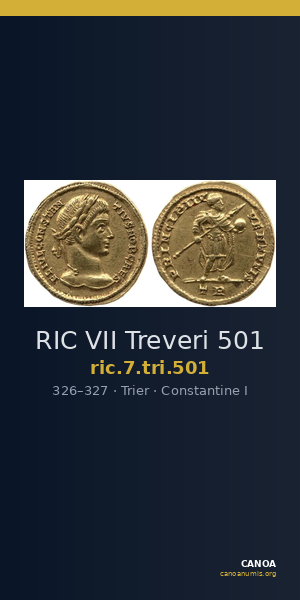 RIC VII Treveri 501 — CANOA