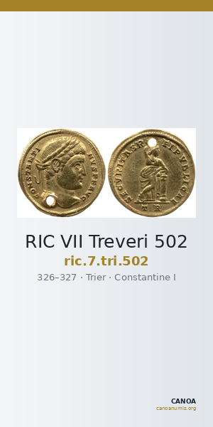 RIC VII Treveri 502 — CANOA