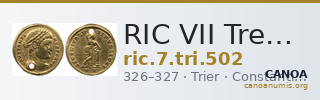 RIC VII Treveri 502 — CANOA