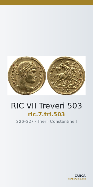 RIC VII Treveri 503 — CANOA