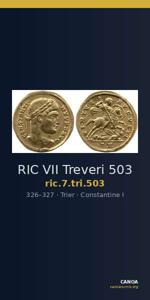 RIC VII Treveri 503 — CANOA