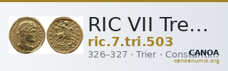 RIC VII Treveri 503 — CANOA