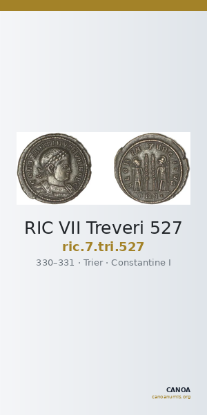RIC VII Treveri 527 — CANOA