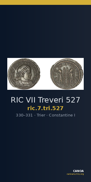RIC VII Treveri 527 — CANOA
