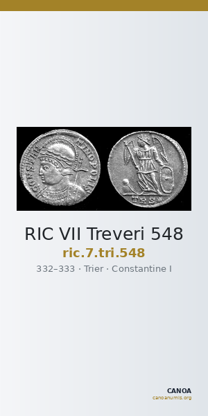 RIC VII Treveri 548 — CANOA