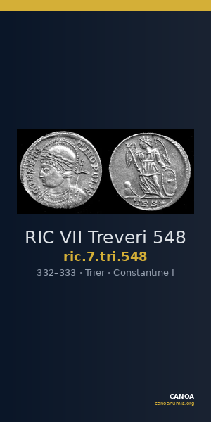 RIC VII Treveri 548 — CANOA