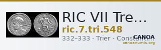 RIC VII Treveri 548 — CANOA