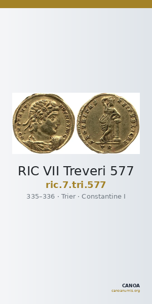 RIC VII Treveri 577 — CANOA