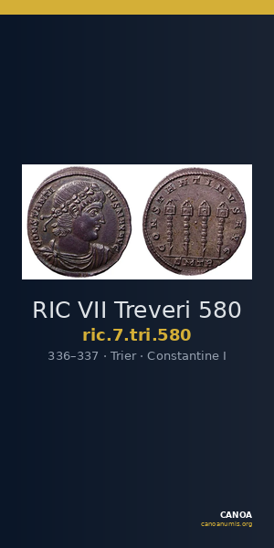 RIC VII Treveri 580 — CANOA