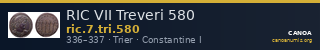 RIC VII Treveri 580 — CANOA