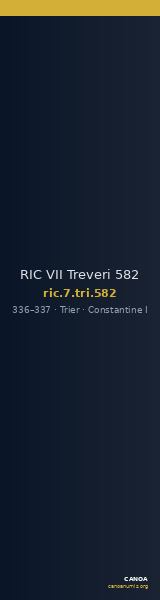 RIC VII Treveri 582 — CANOA