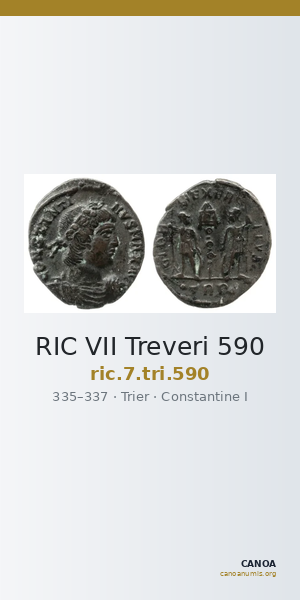 RIC VII Treveri 590 — CANOA