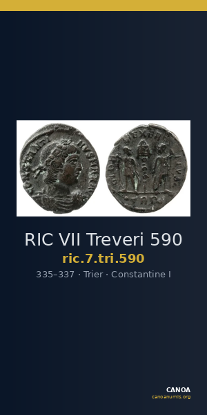 RIC VII Treveri 590 — CANOA