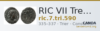 RIC VII Treveri 590 — CANOA