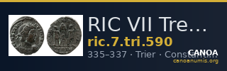 RIC VII Treveri 590 — CANOA