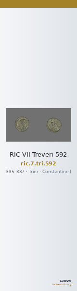 RIC VII Treveri 592 — CANOA