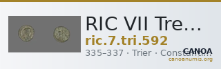 RIC VII Treveri 592 — CANOA