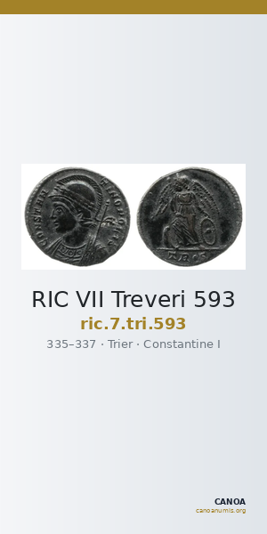 RIC VII Treveri 593 — CANOA