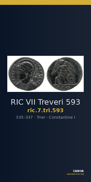 RIC VII Treveri 593 — CANOA