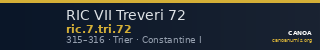 RIC VII Treveri 72 — CANOA