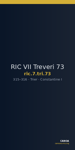 RIC VII Treveri 73 — CANOA