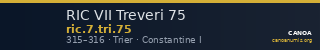 RIC VII Treveri 75 — CANOA