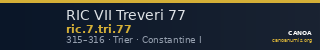 RIC VII Treveri 77 — CANOA