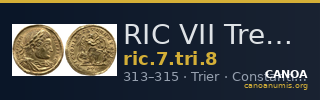 RIC VII Treveri 8 — CANOA