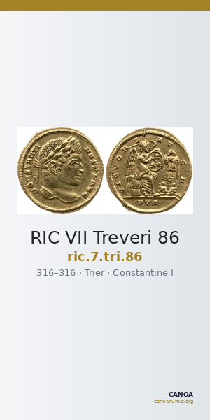 RIC VII Treveri 86 — CANOA
