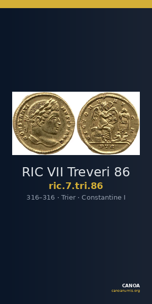 RIC VII Treveri 86 — CANOA