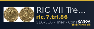 RIC VII Treveri 86 — CANOA