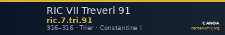 RIC VII Treveri 91 — CANOA