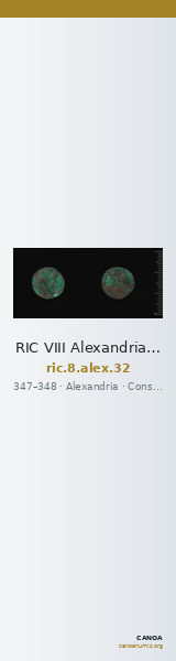 RIC VIII Alexandria 32 — CANOA