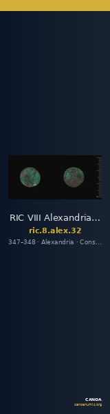 RIC VIII Alexandria 32 — CANOA