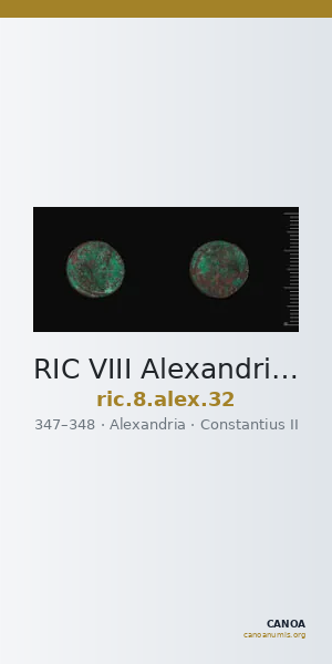 RIC VIII Alexandria 32 — CANOA